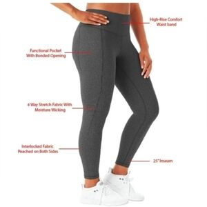 Member's Mark Women's Everyday High-Rise 25" Inseam Ankle Legging Gray